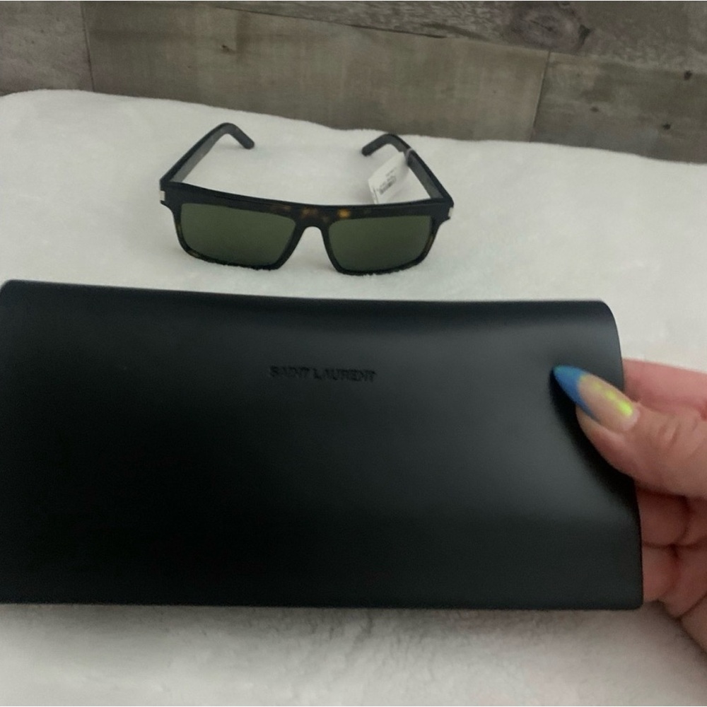 NWT Saint Laurent SL 246 - 002 Havana Sunglasses & Case - Picture 4 of 10